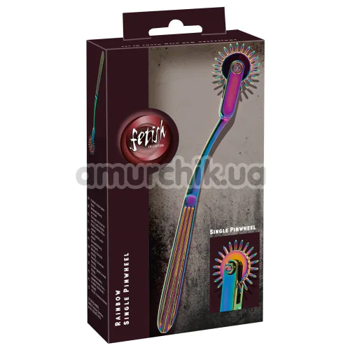 Колесо Вартенберга Fetish Collection Rainbow Single Pinwheel, радужное