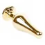 Анальная пробка с зеленым кристаллом Boss Series Exclusivity Jewellery Gold Plug, золотая - Фото №3