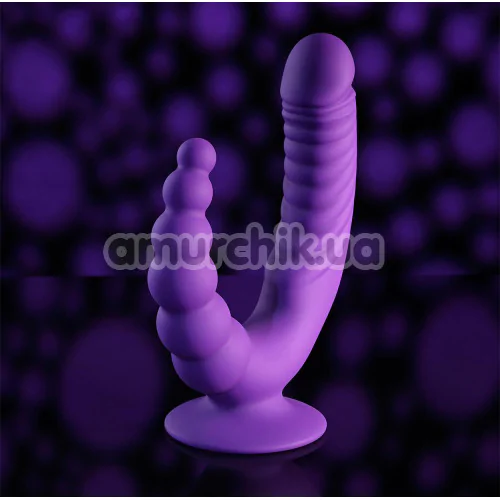 Подвійний вібратор Evolved The Rider, фіолетовий