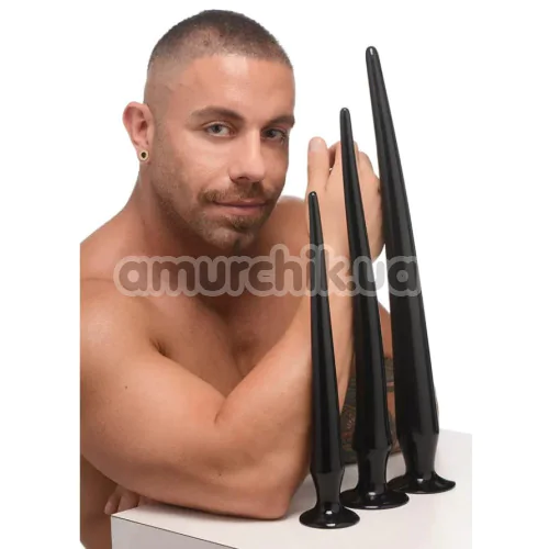 Набор анальных пробок Hosed Slim Tapered Anal Hose Training Set, черный