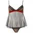 Комплект Cotelli Collection Lingerie Babydoll 2740842 чорний: пеньюар + трусики-стрінги - Фото №2