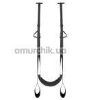 Секс-гойдалка Easy Toys Leg & Bum Support Over The Door Swing, чорна - Фото №1