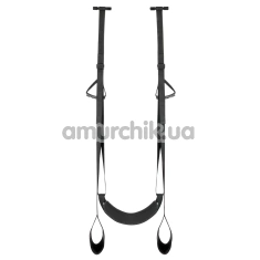 Секс-качели Easy Toys Leg & Bum Support Over The Door Swing, черные - Фото №1