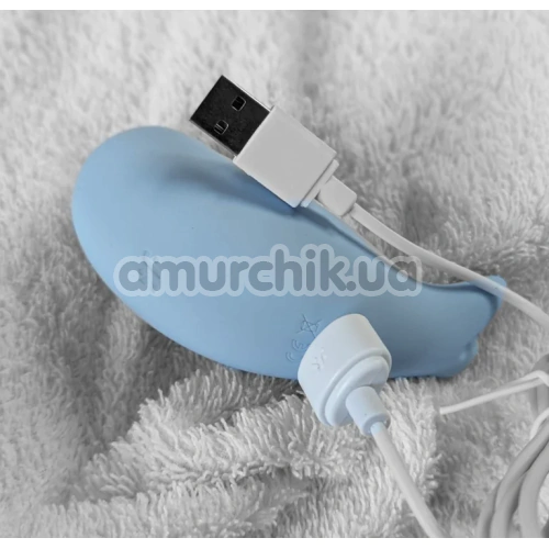 Симулятор орального секса для женщин с вибрацией Satisfyer Seal You Soon, голубой