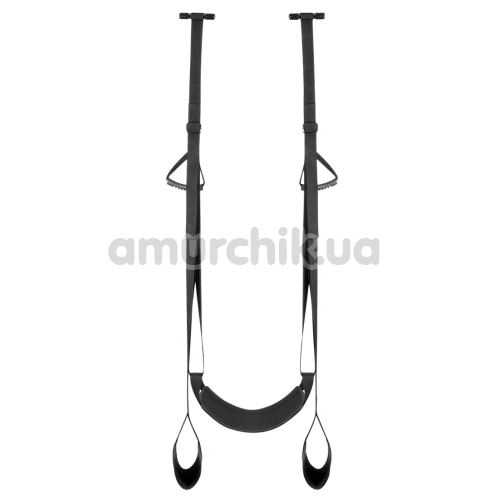 Секс-гойдалка Easy Toys Leg & Bum Support Over The Door Swing, чорна - Фото №1