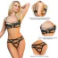 Комплект Star Night Elegant Embroidery Fashion Bra Set, чорний: бюстгальтер + трусики - Фото №5