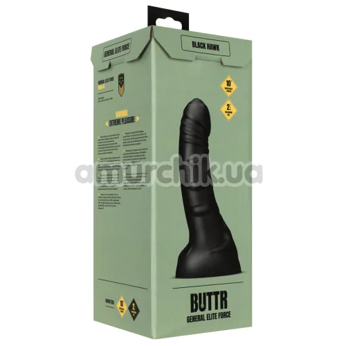 Фалоімітатор Buttr General Elite Force Black Hawk, чорний