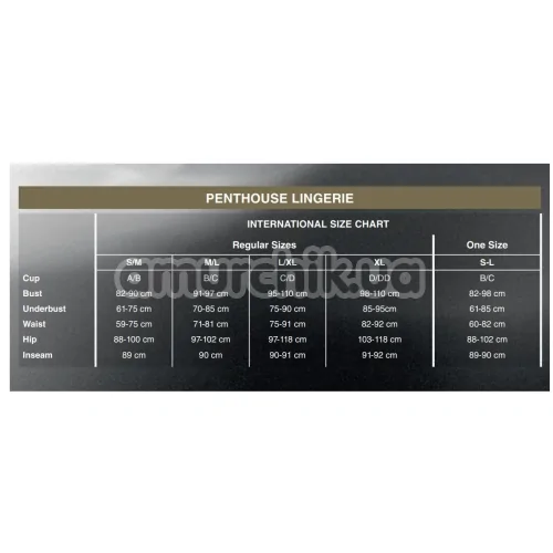 Трусики Penthouse Lingerie Mermaid Fantasy, черные