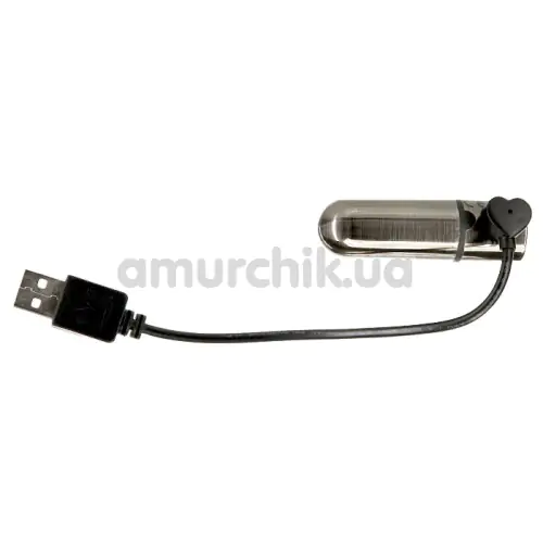 Віброкуля First-Class Bullet With Key Chain Pouch, сіра
