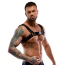Портупея Zado Fetish Leather Chest Men Harness, черная - Фото №2