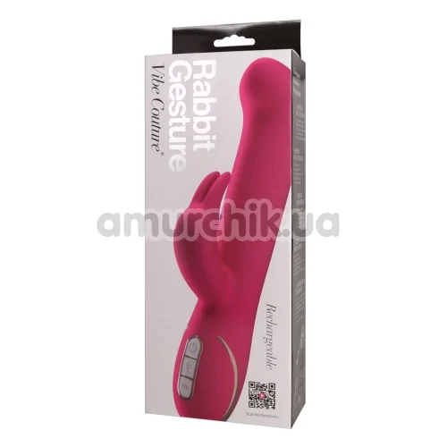 Вибратор Vibe Couture Rabbit Gesture, розовый