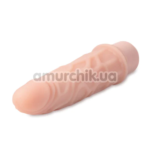 Вібратор Dr. Skin Silicone Dr. Robert 7, тілесний