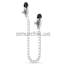 Зажимы для сосков с цепочкой Easy Toys Nipple Clamps, серебряные - Фото №1