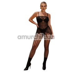Комбинезон Star Night Dress Stripes Bodystocking, черный - Фото №1