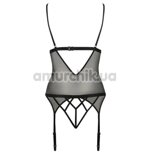 Комплект Passion Free Your Senses Diabolina Corset, черный: корсет + трусики