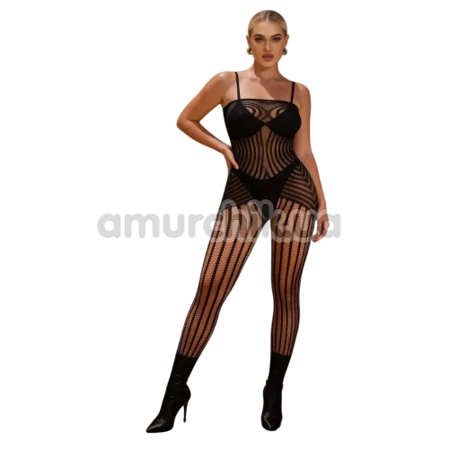 Комбинезон Star Night Dress Stripes Bodystocking, черный - Фото №1