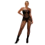 Комбинезон Star Night Dress Stripes Bodystocking, черный - Фото №1