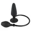 Анальный расширитель True Black Inflatable Butt Plug L, черный - Фото №1