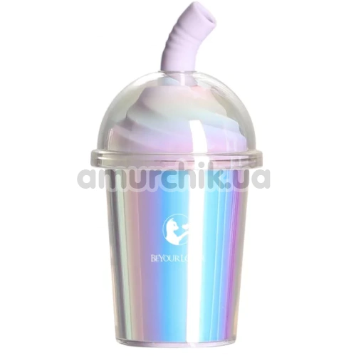 Симулятор орального секса для женщин с вибрацией и подогревом BeYourLover Magic Joy Cup, голубой