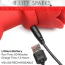 Анальна пробка з вібрацією Booty Sparks 28X Silicone Vibrating Rose Anal Plug L, червона - Фото №9