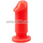 Анальна пробка з вібрацією Hot Storm Anal Slim Dildo S, червона - Фото №1