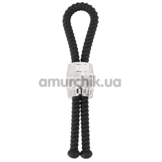 Ерекційне кільце Rebel Men's Gear Heavy Rope Cock Strap, чорне - Фото №1