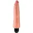 Вібратор King Cock 8 Vibrating Stiffy, тілесний - Фото №1