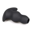 Анальна пробка Hollow Silicone Butt Plug, чорна - Фото №3