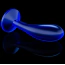 Анальная пробка Flawless Clear Anal Plug 6, синяя - Фото №6