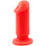 Анальная пробка с вибрацией Hot Storm Anal Slim Dildo S, красная - Фото №1