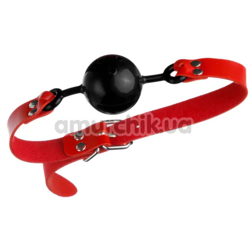 Кляп DS Fetish S&M Gag, черный с красным