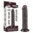 Фаллоимитатор Sliding-Skin Dual Layer Dong 8 без мошонки, коричневый - Фото №14