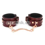 Фиксаторы для ног Liebe Seele Wine Red Leather Ankle Cuffs with Rose Gold Hardware, бордовые - Фото №1