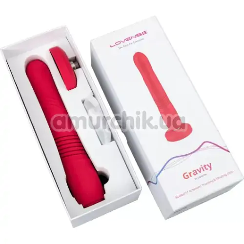Вібратор з поштовхами Lovense Gravity, червоний
