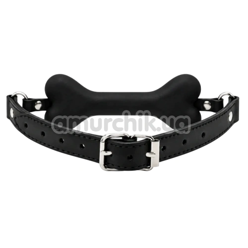 Кляп DS Fetish Mouth Bone Gag Bitch, червоно-чорний