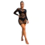Платье Star Night Shiny Chic Mini Dress, черное - Фото №5
