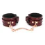 Фиксаторы для ног Liebe Seele Wine Red Leather Ankle Cuffs with Rose Gold Hardware, бордовые - Фото №1
