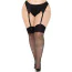 Панчохи Leg Avenue Wide Top Rhinestone Sheer Stockings, чорні - Фото №4