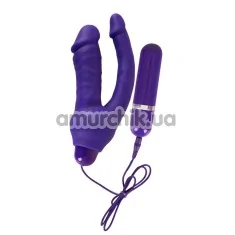 Подвійний вібратор Double Pleasure Vibe, фіолетовий - Фото №1