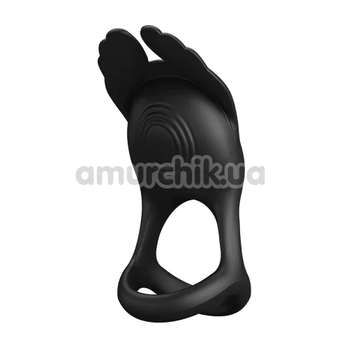 Виброкольцо для члена Pretty Love Vibrant Penis Ring Silas, черное - Фото №1