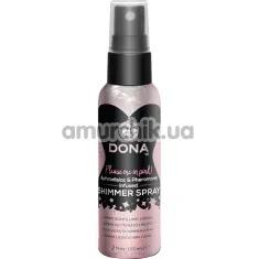 Спрей для тела с блестками DONA Shimmer Spray Pink - розовый, 60 мл - Фото №1