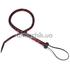 Плеть Liebe Seele Victorian Garden Lace and Vegan Leather Bull Whip, красно-черная - Фото №1
