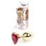 Анальна пробка із червоним кристалом Exclusivity Jewellery Gold Heart Plug, золота - Фото №7