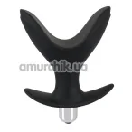 Анальна пробка з вібрацією Black Velvets Vibrating Anchor Plug, чорна - Фото №1