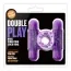 Віброкільце Double Play Dual Vibrating Cock Ring, фіолетове - Фото №6