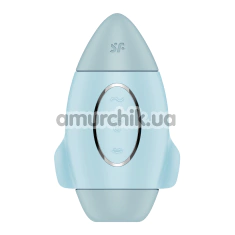 Симулятор орального сексу для жінок з вібрацією Satisfyer Mission Control, блакитний - Фото №1