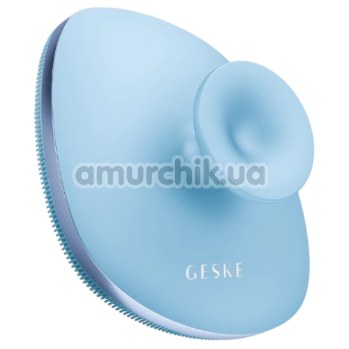 Щетка для тела Geske Body Brush 4 in 1 Suction Mount Metal, голубая