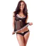 Комплект Cottelli Lingerie Top and Panties, чорний: топ + трусики - Фото №1