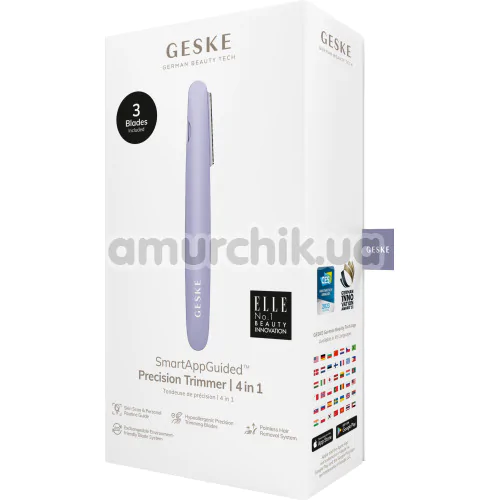 Триммер Geske Precision Trimmer 4 in 1, сиреневый