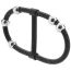 Эрекционное кольцо для члена Steel Beaded Dual Silicone Maximizer, черное - Фото №4